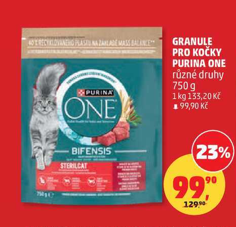 GRANULE PRO KOČKY PURINA ONE různé druhy, 750 g