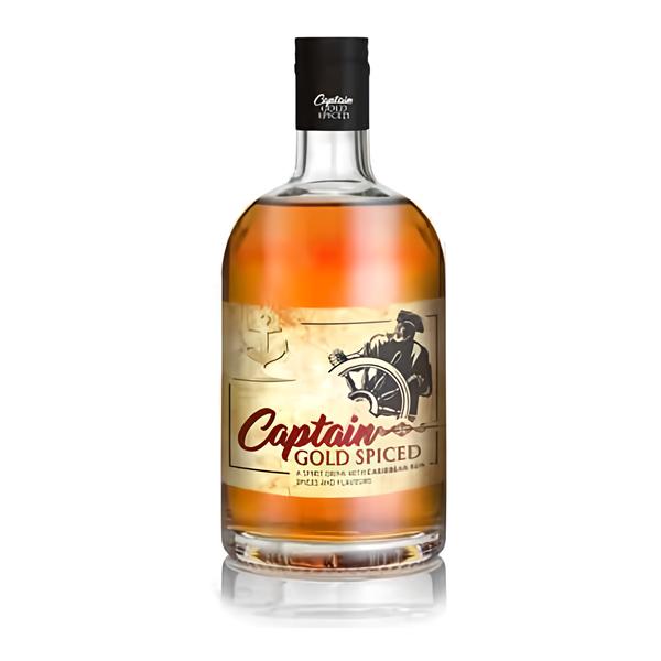 Captain Spiced Gold Rum (35%)