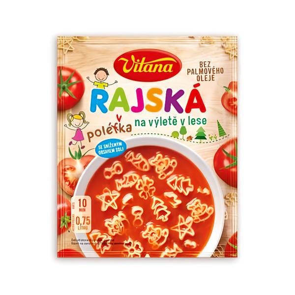 Vitana Rajská polévka na výletě v lese