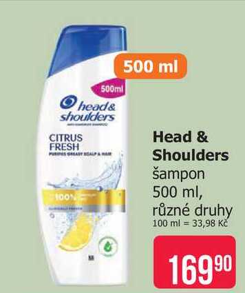 Head & Shoulders šampon 500 ml, různé druhy