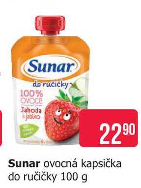 Sunar ovocná kapsička do ručičky 100 g