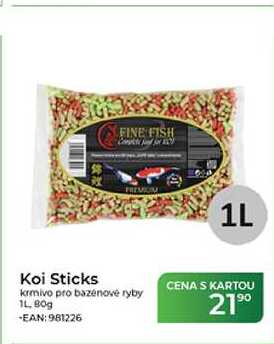 Koi Sticks krmivo pro bazénové ryby 1L, 80 g
