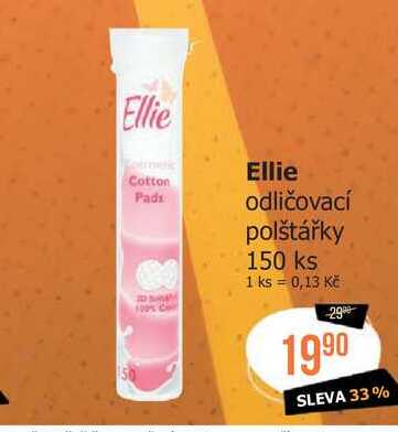 Ellie odličovací polštářky 150 ks