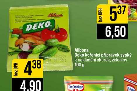 Alibona Deko kořenící přípravek sypký k nakládání okurek, zeleniny 100 g