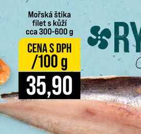 Mořská štika filet s kůží cca 300-600 g