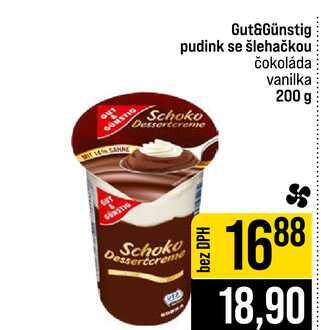 Gut&Günstig pudink se šlehačkou čokoláda vanilka 200 g 