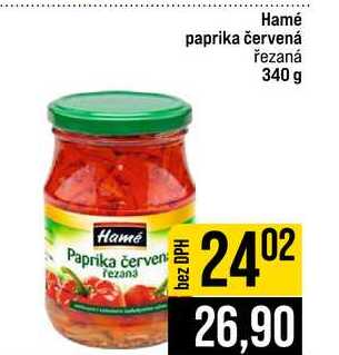 Hamé paprika červená řezaná 340 g
