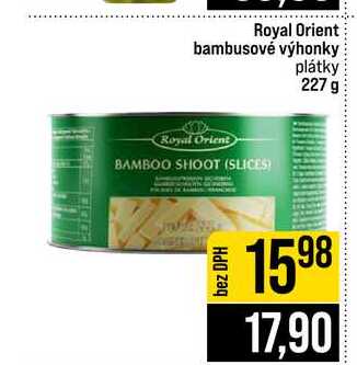 Royal Orient bambusové výhonky plátky 227 g
