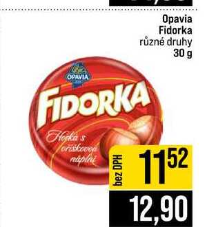Opavia Fidorka různé druhy 30 g