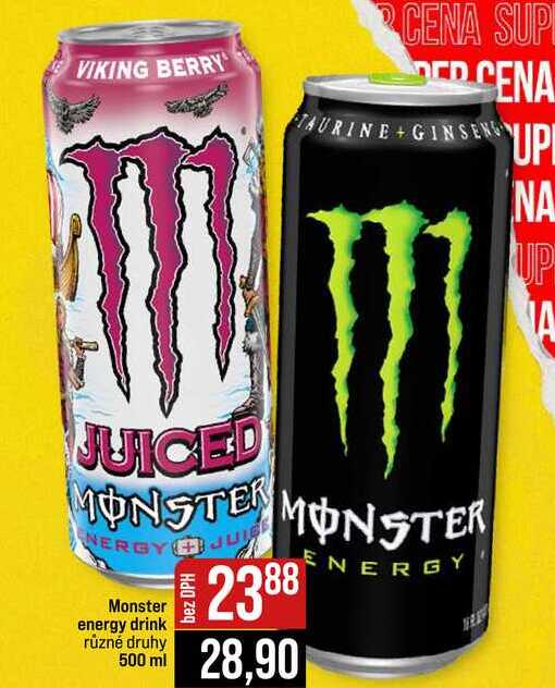 Monster energy drink různé druhy 500 ml