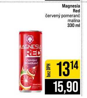Magnesia Red červený pomeranč malina 330 ml