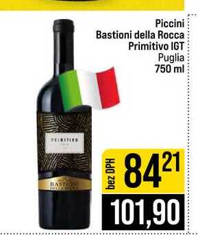Piccini Bastioni della Rocca Primitivo IGT Puglia 750 ml
