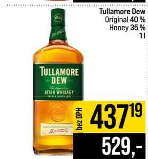 Tullamore Dew Original 40% Honey 35% 1l