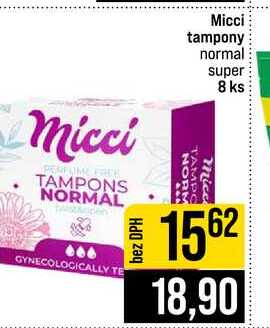 Micci tampony normal super 8 ks 
