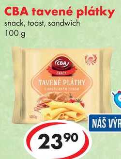 CBA tavené plátky, 100 g 