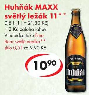 Huhňák MAXX světlý ležák 11, 0,5 l