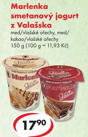 Marlenka smetanový jogurt z Valašska, 150 g