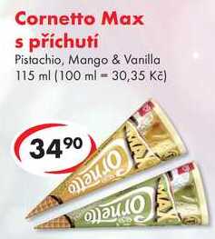 Cornetto Max s příchutí, 115 ml
