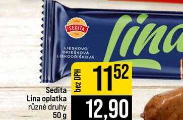 Sedita Lina oplatka různé druhy 50 g
