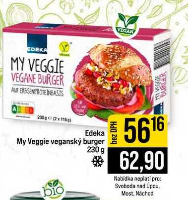 Edeka My Veggie veganský burger 230 g