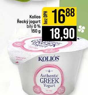 Kolios Řecký jogurt bílý 0% 150 g