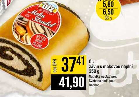 ölz závin s makovou náplní 350 g