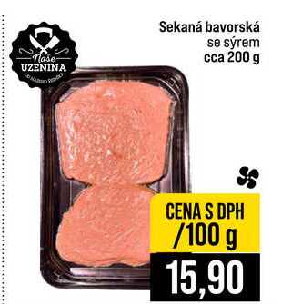 Sekaná bavorská se sýrem cca 200 g 