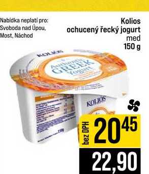 Kolios ochucený řecký jogurt med 150 g 