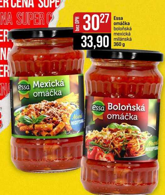 Essa omáčka boloňská mexická milánská 360 g 