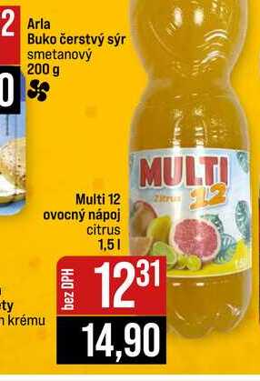 Multi 12 ovocný nápoj citrus 1,5l