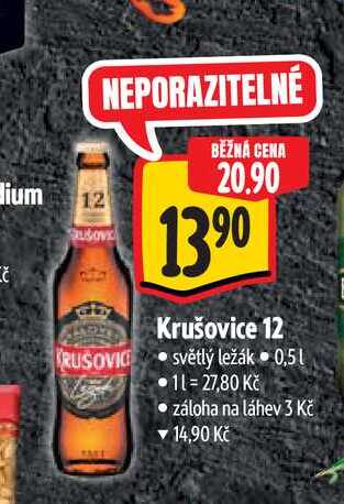 Krušovice 12 0,5 l