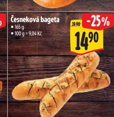 Česneková bageta 165 g