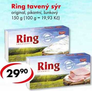 Ring tavený sýr, 150 g