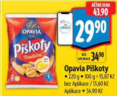 Opavia Piškoty, 220 g