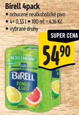 Birell 4pack, 4x 0,33 l