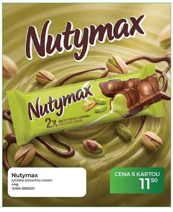Nutymax tyčinka pistachio cream 44 g