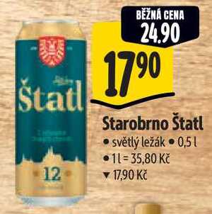 Starobrno Štatl, 0,5 l
