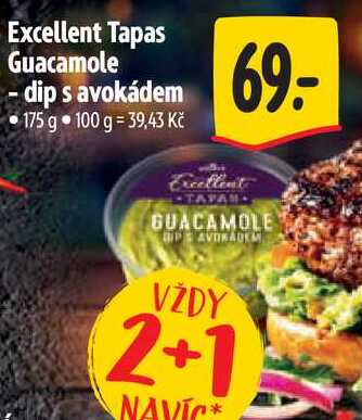 Excellent Tapas Guacamole -dip s avokádem, 175 g