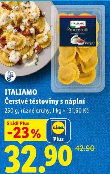 ITALIAMO Čerstvé těstoviny s náplní, 250 g