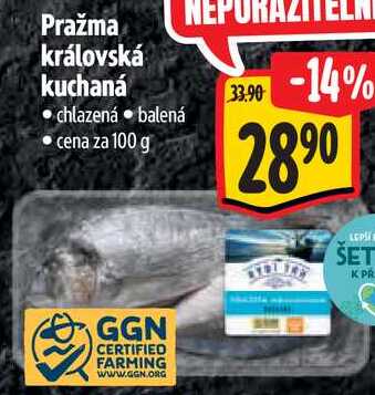 Pražma královská kuchaná, cena za 100 g