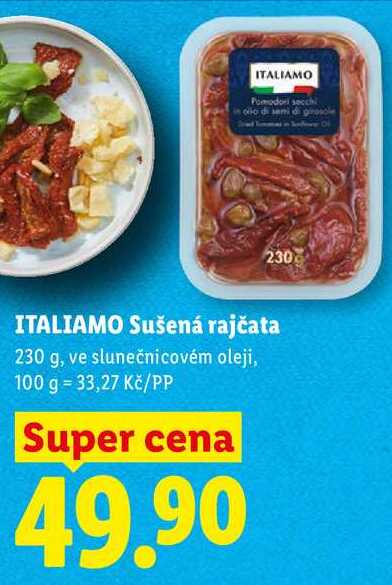 ITALIAMO Sušená rajčata, 230 g