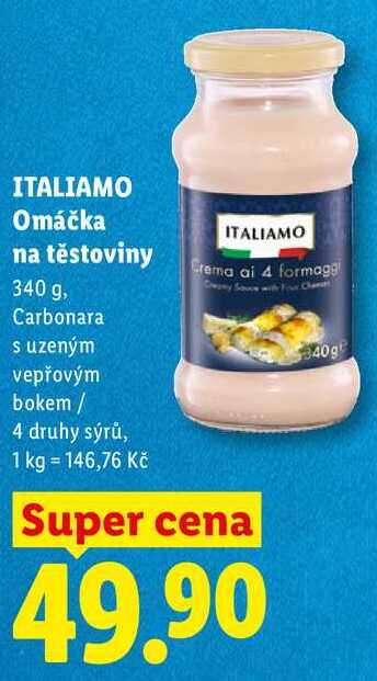 ITALIAMO Omáčka na těstoviny 340 g