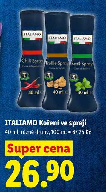 ITALIAMO Koření ve spreji, 40 ml