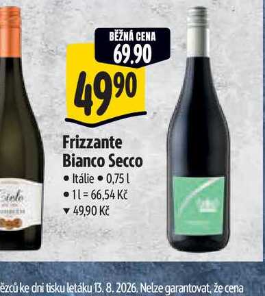 Frizzante Bianco Secco 0,75 l