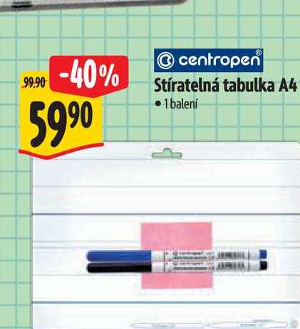  Stíratelná tabulka A4  