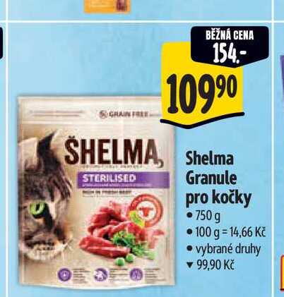 Shelma Granule pro kočky 750 g