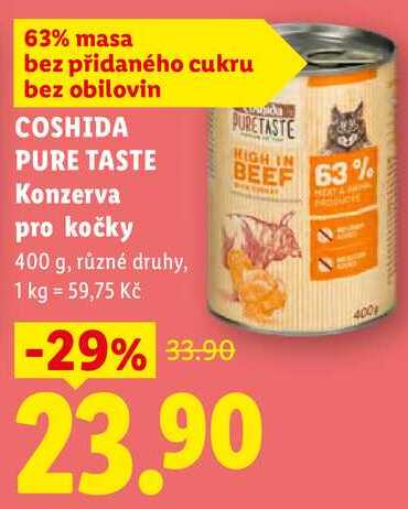 COSHIDA PURE TASTE Konzerva pro kočky, 400 g