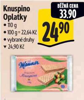 Knuspino Oplatky, 110 g