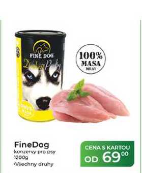 FineDog konzervy pro psy 1200g