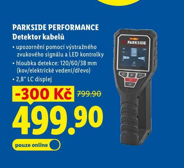 PARKSIDE PERFORMANCE Detektor kabelů